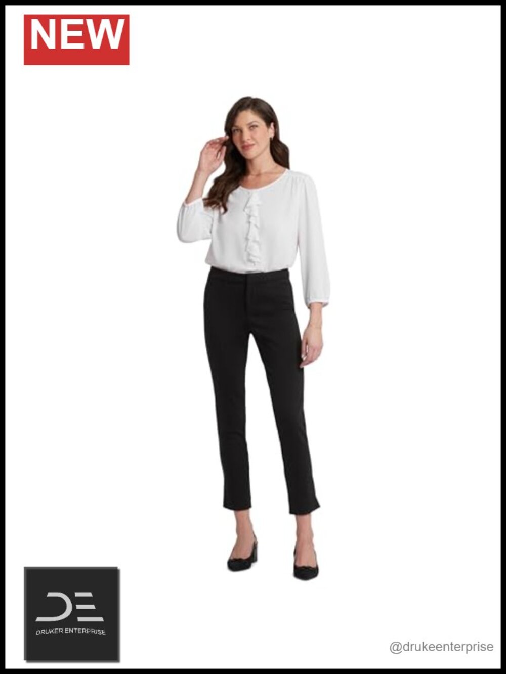 NYDJ Petite Ponte Legging Pants for Women Ankle Trousers Pull-On with Pockets